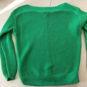 LAUREN RALPH LAUREN Cabo Green Boat Neck Sweater L